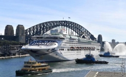 国际游轮两年多来首次停靠悉尼港口