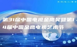 第31届中国电视金鹰奖暨第14届中国金鹰电视艺术节