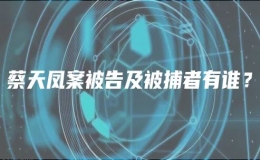 蔡天凤案被告及被捕者有谁？