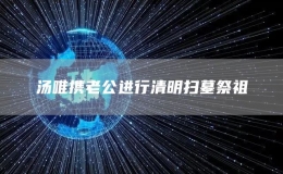 汤唯携老公进行清明扫墓祭祖