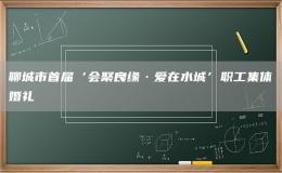 聊城市首届‘会聚良缘·爱在水城’职工集体婚礼
