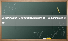 天津宁河举行首届青年集体婚礼 弘扬文明新风尚