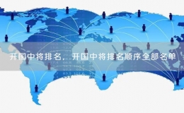 开国中将排名，开国中将排名顺序全部名单