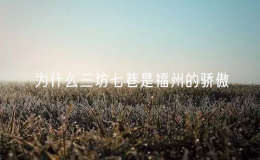 为什么三坊七巷是福州的骄傲？