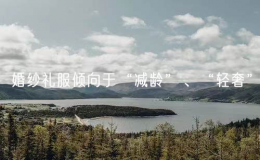 婚纱礼服倾向于“减龄”、“轻奢”