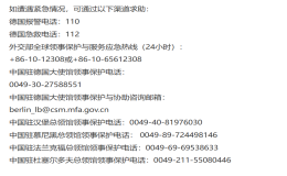 中国驻德国使馆提醒在德中国公民注意安全