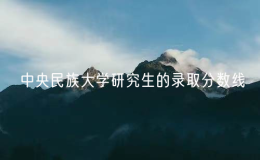 中央民族大学研究生的录取分数线