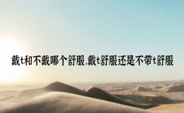 戴t和不戴哪个舒服，戴t舒服还是不带t舒服