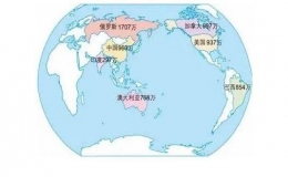 世界各国国土面积排名(世界国土面积排名前十国家)