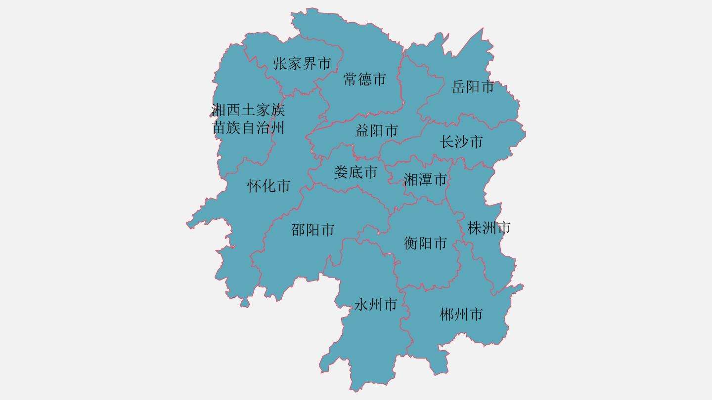 湖南省各市面积图片